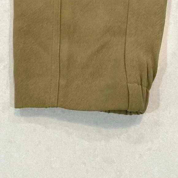 BR Sport Cargo Joggers Womens Dark Gold XS Stretch Waist Drawstring Pockets - Picture 8 of 12